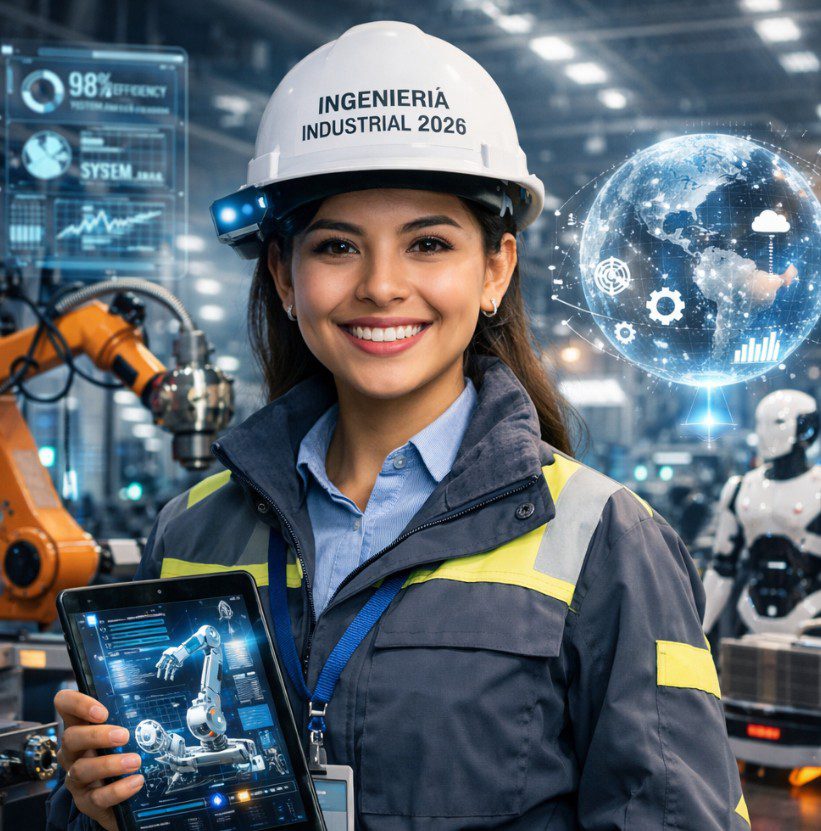 Ingeniera industrial dentro de una fabrica automatizada y las Tendencias de la Ingeniería Industrial
