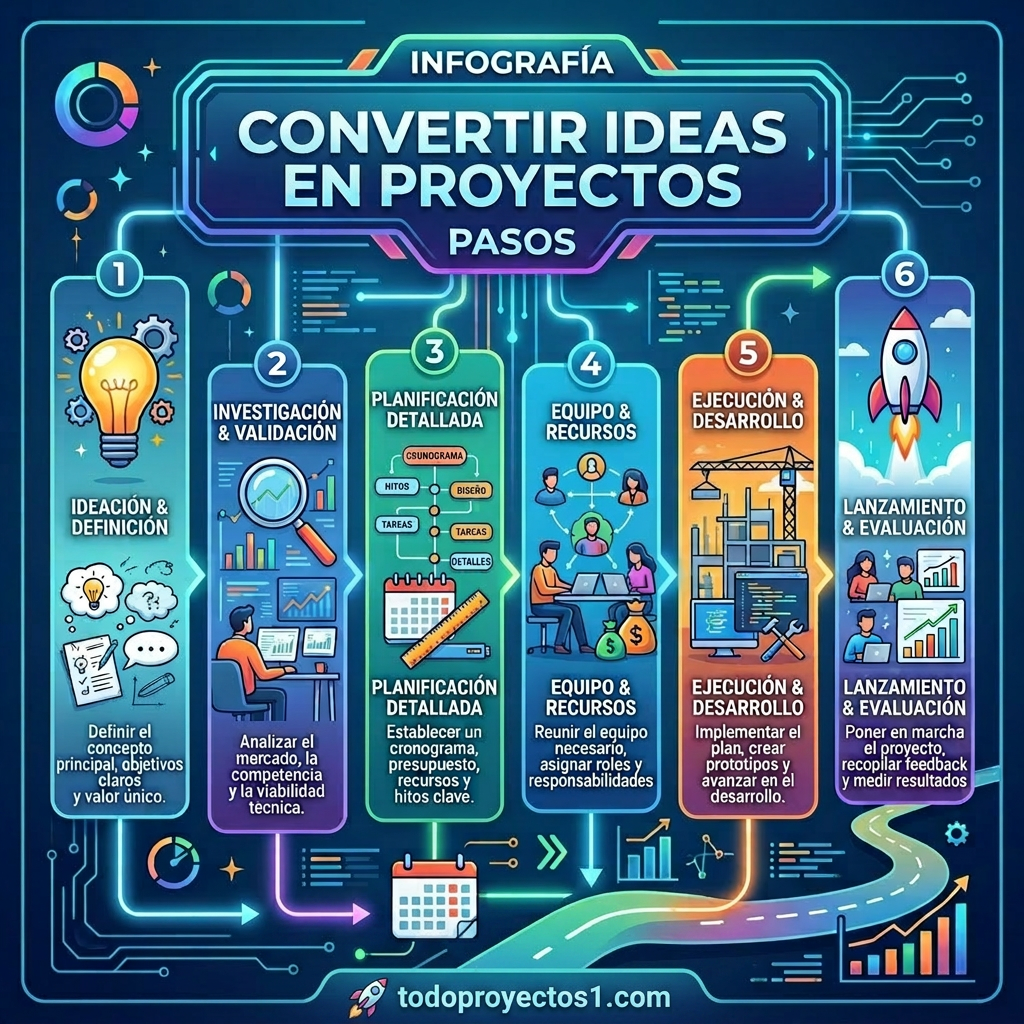 Cómo desarrollar ideas y convertirlas en proyectos