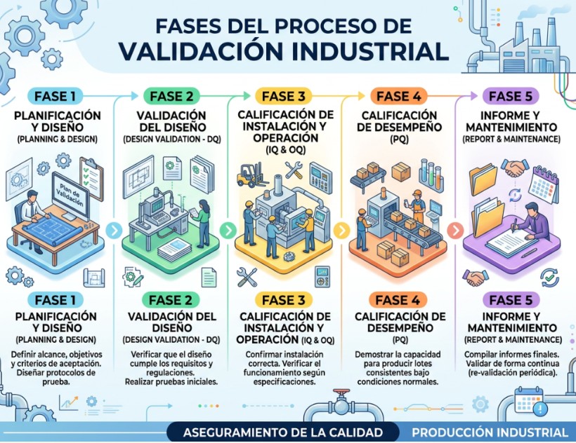 Proceso de Validación de Proyectos y Sistemas en la Industria:Guía 2026 Cómo Asegurar que tu Proyecto Funcione en la Vida Real