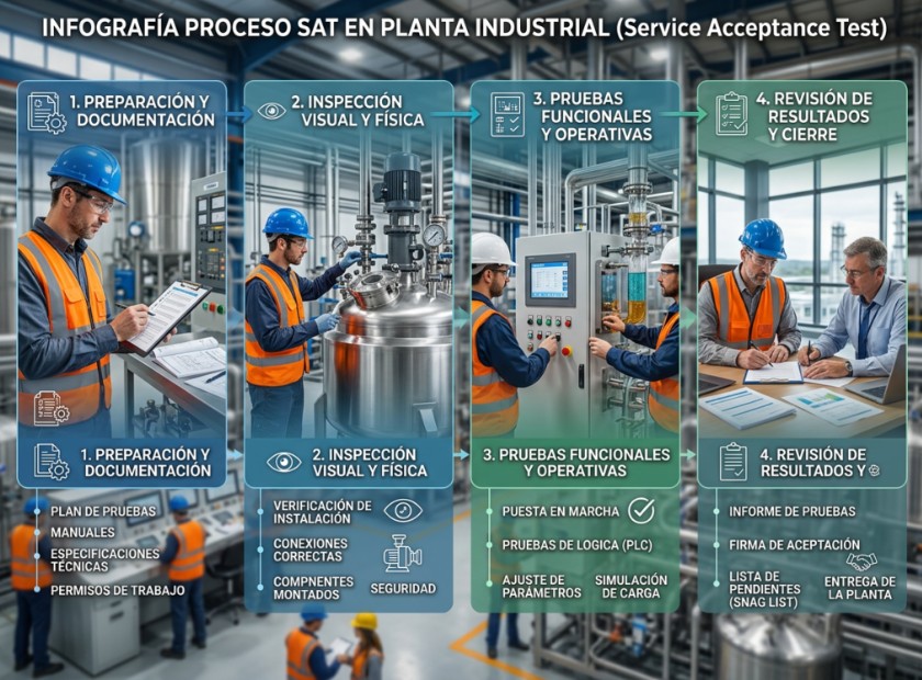 FAT y SAT qué es y cómo hacerlos: Guía Completa de Ejecución en Planta