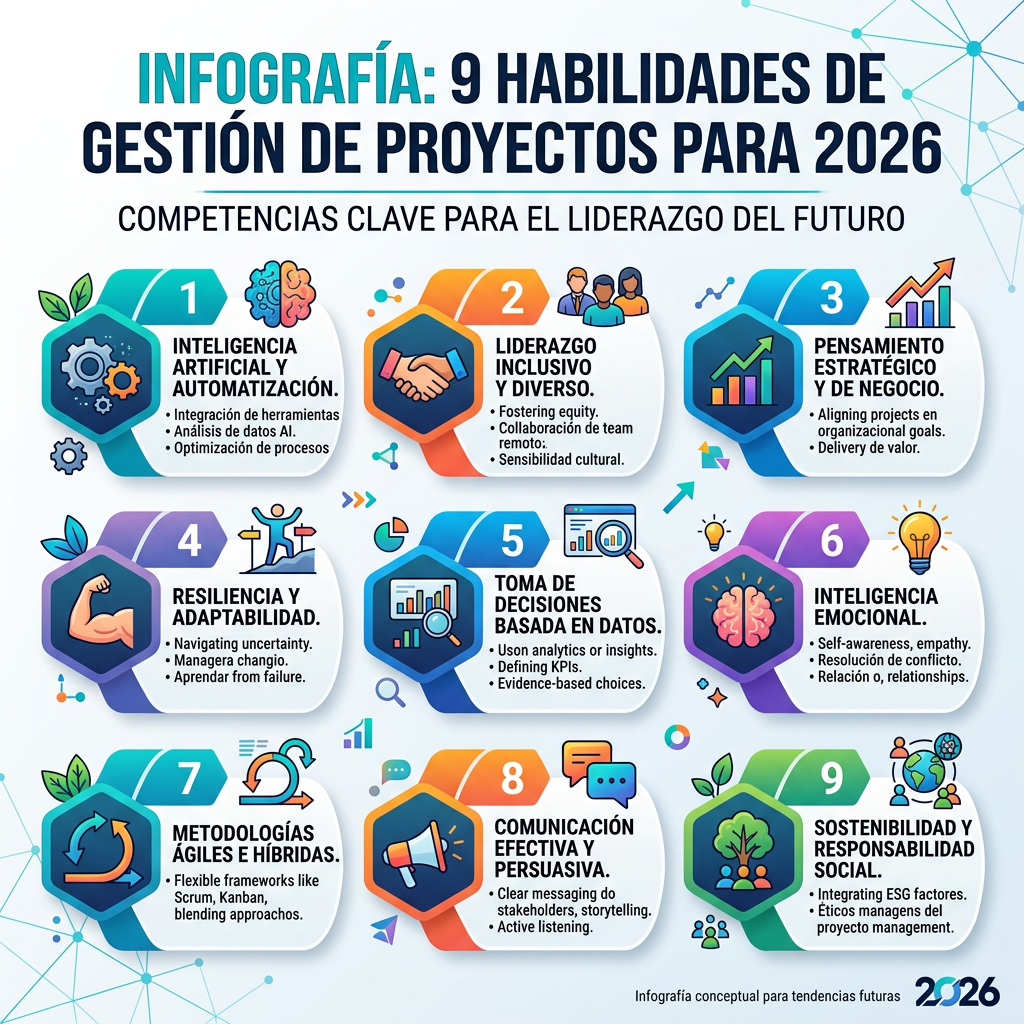 9 habilidades de gestión de proyectos más demandadas en 2026