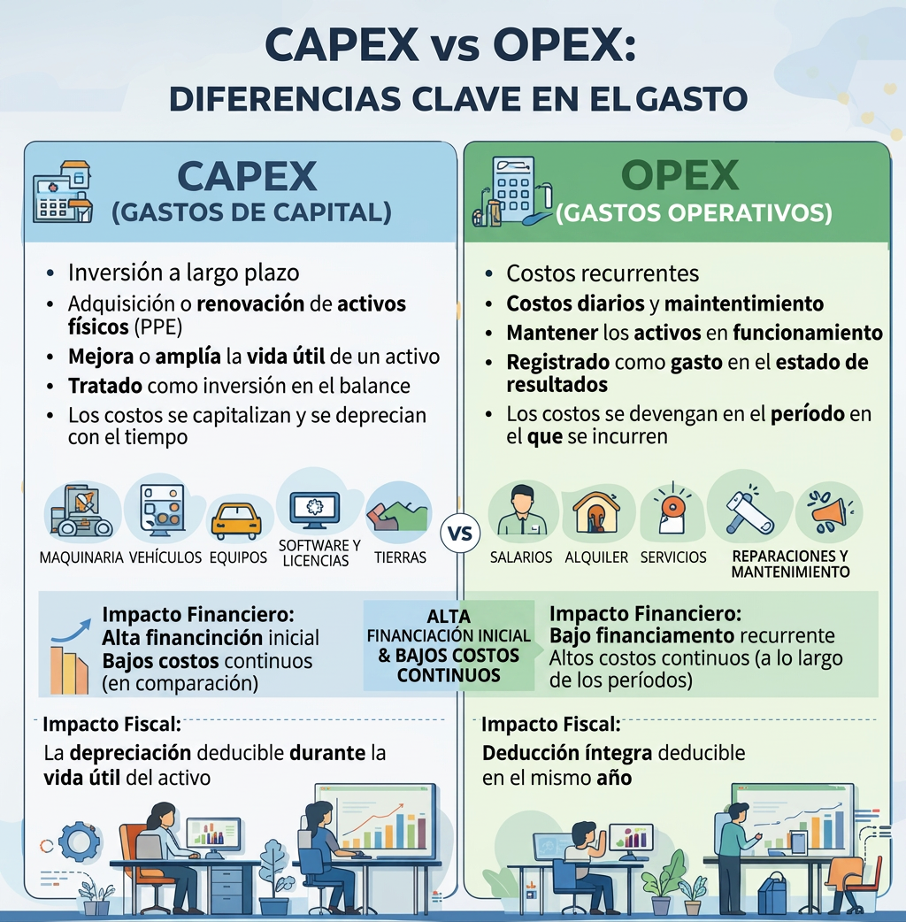 CAPEX vs OPEX: Diferencias, Definición y Ejemplos en Proyectos Industriales en 2026